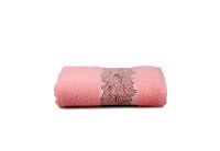Полотенце махровое Home Line. Laura розового цвета, 50х90 см