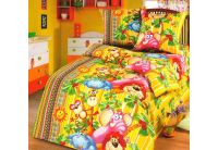 Постельное белье в детскую кроватку Kidsdreams. Оранжевое солнце