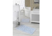 Набор ковриков для ванной Marie Claire. Breeze Mavi, 57х57 + 57х100 см