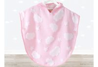 Детское полотенце-пончо Irya. Cloud розового цвета