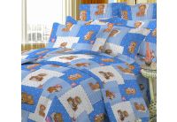 Постельное белье в детскую кроватку  Viluta. 3555 голубого цвета