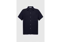Рубашка мужская муслиновая с коротким рукавом German Volf. 23060 серого цвета