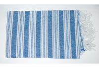Пляжное полотенце Yaren. Pestemal Полоса темно-синее