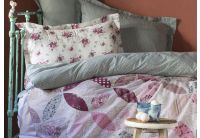 Летнее постельное белье с вафельным покрывалом Karaca Home. Alita, розового цвета