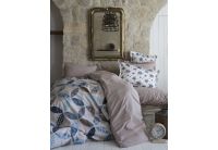 Летнее постельное белье с вафельным покрывалом Karaca Home. Alita, синего цвета