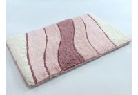 Коврик для ванной Irya. Wave, розового цвета, 70х120 см