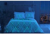Светящееся постельное белье TAC. Glow Gina V02 Pembe (ночь)