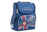 Рюкзак школьный каркасный Yes. Cambridge blue H-11