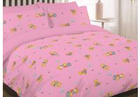 Постельное белье в детскую кроватку Viluta. 6112 розового цвета