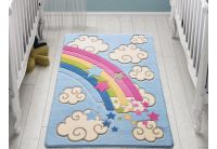 Детский коврик Confetti. Rainbow Blue, размер 100х150 см