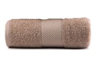Махровое полотенце Arya. Однотонное Miranda Soft бежевого цвета