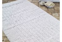 Коврик для ванной Confetti. Cotton Stripe beyaz, размер 60х100 см