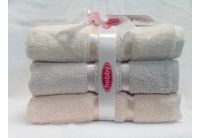 Махровое полотенце Hobby. Dolce 50х90 см, в ассортименте - кремовое, лиловое, персиковое
