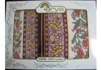 Arya, набор махровых полотенец  Afetto розового цвета, 50х100+70х140