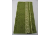 Бамбуковое махровое полотенце Arya. Kayra, зеленого цвета