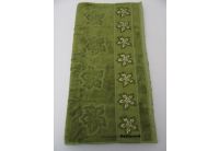 Бамбуковое махровое полотенце Arya. Yildiz Cicegi, зеленого цвета