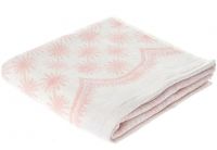 Махровое полотенце Arya. Жаккард Demet, розового цвета