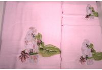 Arya, набор махровых полотенец  Asami, розового цвета, 35х50+50х90+70х140
