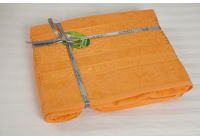 Простынь махровая Cestepe. Bamboo Premium оранж