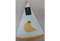Махровое полотенце Mariposa. Бананы 004, круглое
