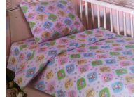 Постельное белье в детскую кроватку Блакит. 4594 Ути-пути розового цвета