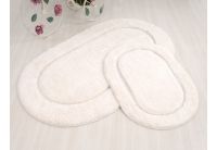 Набор ковриков для ванной Irya. Blanco кремового цвета, 60х100 + 45x60 см