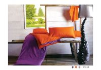 Постельное белье Arya. Cc-01 фиолетового, оранжевого и серого цвета