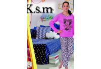 Пижама на флисе для девочки K.S.M. 4866