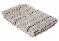 Бамбуковое махровое полотенце Arya. Жаккард Floslu, светло-серый