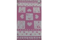 Детская махровая простынь Речицкий текстиль. Малышам розовый, 104х160см