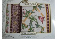 Arya, набор махровых полотенец Afetto коричневого цвета, 50х100+70х140