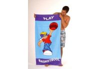Полотенце пляжное  «Баскетбол», размер  75х150
