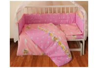 Комплект в детскую кроватку ТЕП. Ведмедик рожевий 