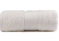 Махровое полотенце Arya. Однотонное Miranda Soft цвета экрю