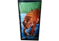 Полотенце пляжное  Shamrock. Тигр, размер  75х150