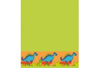 Махровое полотенце детское Непоседа "Дино" салатового цвета, 35х70