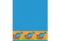 Махровое полотенце детское Непоседа "Дино" голубого цвета, 35х70