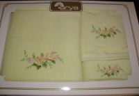 Arya, набор махровых полотенец  Flora, бежевого цвета, 35х50+50х90+70х140