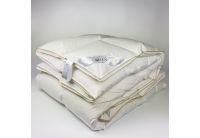 Одеяло Iglen Royal series пуховое (белый пух) зимнее в батистовом тике в ассортименте