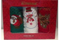 Набор салфеток для кухни Altinbasak. Happy Snowman 40х60 см, 3 предмета