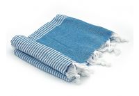 Пляжное полотенце Home Line. Хаммам синее, 90х185 см
