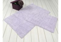 Набор ковриков для ванной Irya. Jasmine сиреневого цвета, 60х100 + 45x60 см