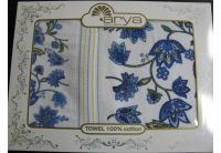 Arya, набор махровых полотенец  Lucido голубого цвета, 50х100+70х140