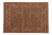 Махровое полотенце для ног Hobby. Hayal коричневого цвета, размер 50х70 см