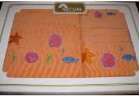 Arya, набор махровых полотенец  Marind, оранжевого цвета, 35х50+50х90+70х140