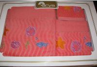 Arya, набор махровых полотенец  Marind, красного цвета, 35х50+50х90+70х140