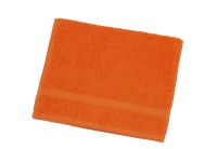 Махровое полотенце Arya. Однотонное Miranda, оранжевого цвета 