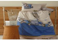 Постельное белье в детскую кроватку Karaca Home. Mr.Pati blue