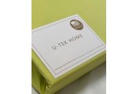 Простынь на резинке U-TEK. Home Collection Cotton Lime