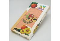 Вафельное полотенце Nilteks. Fruits персикового цвета, размер 45х65 см